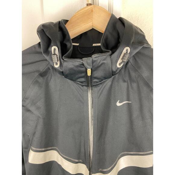 Nike Storm Fit Vapor Women's S Black Full Zip Hooded Reflective Running Jacket - Picture 4 of 15